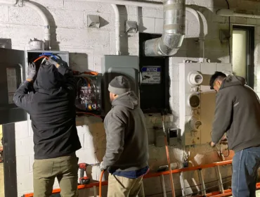 Three Electricians working
