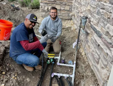 Electricians photo while working on electrical lines. This is one of our work