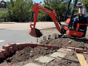Excavation process one of our works