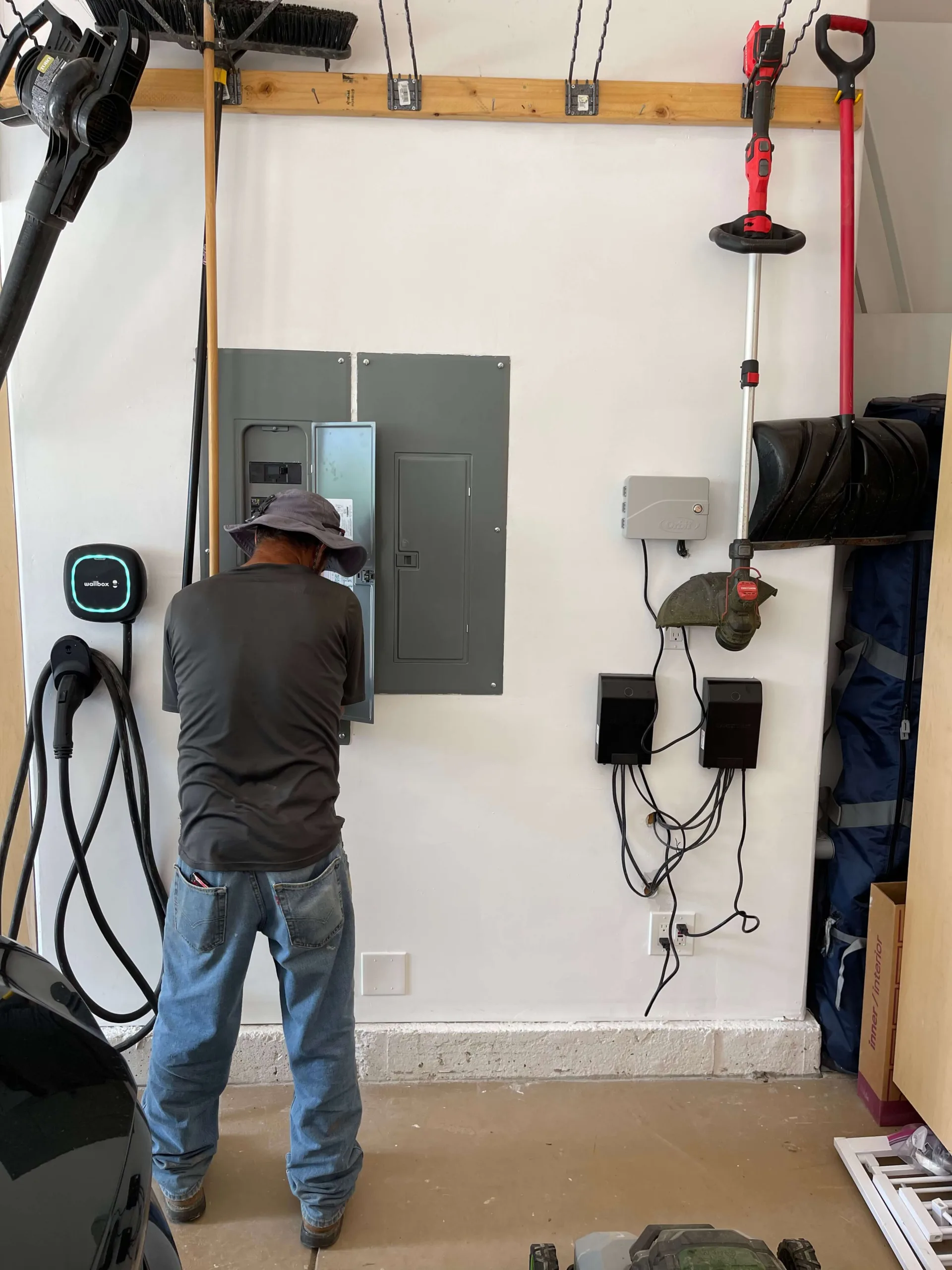 Our Electrician servicing power box